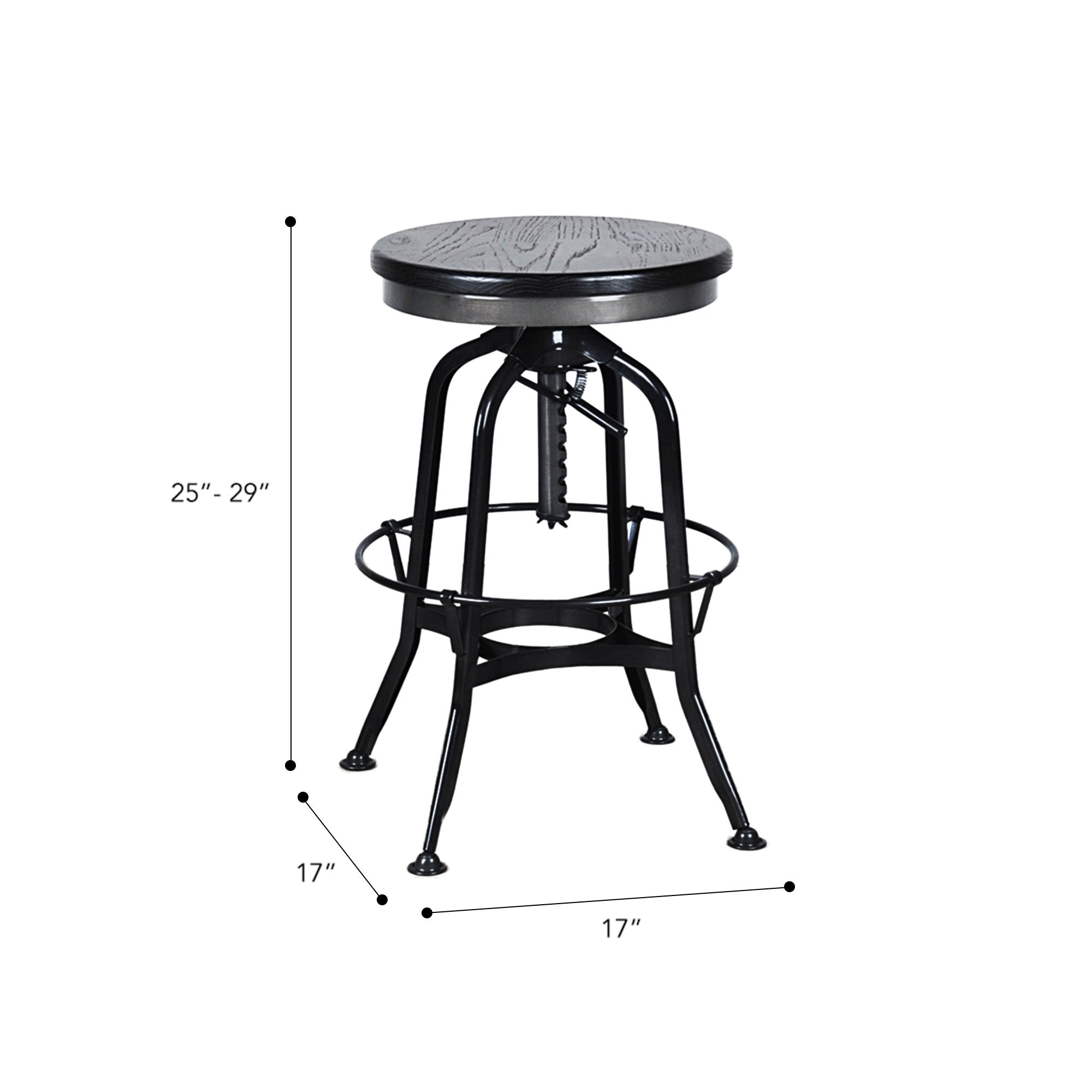 Toledo Bar Stool #color_Black/Black