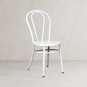 Fan Back Metal Chair