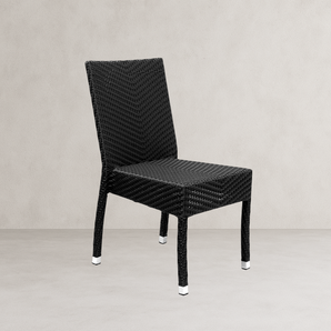 Lyon Black Patio Dining Chair