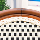 Paris Cafe Patio Dining Chair #color_cream/black