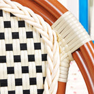 Paris Cafe Patio Dining Chair #color_cream/black