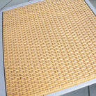 Hermosa Patio Dining Chair #color_Natural Weave/Silver Frame