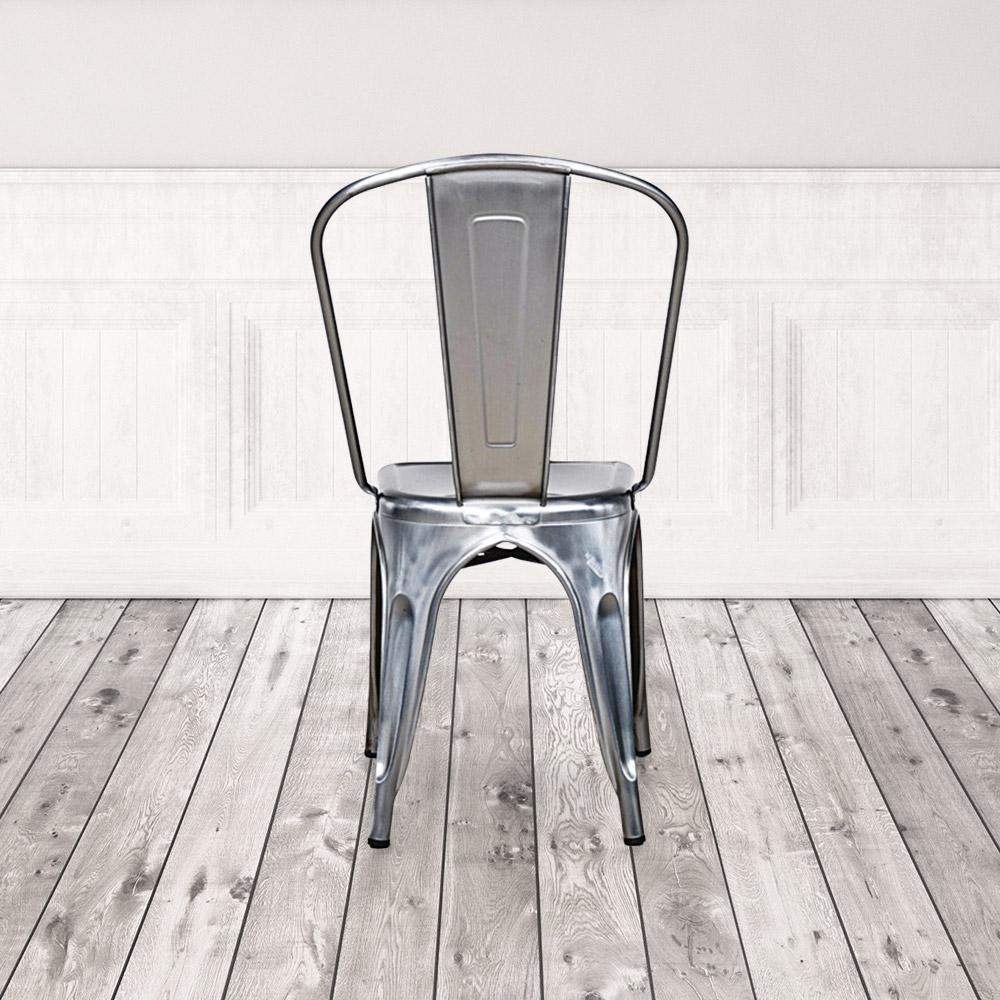 Marais A Dining Chair with Metal Seat #color_Polish Raw