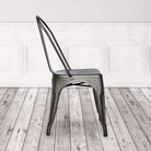 Marais A Dining Chair with Metal Seat #color_Rust
