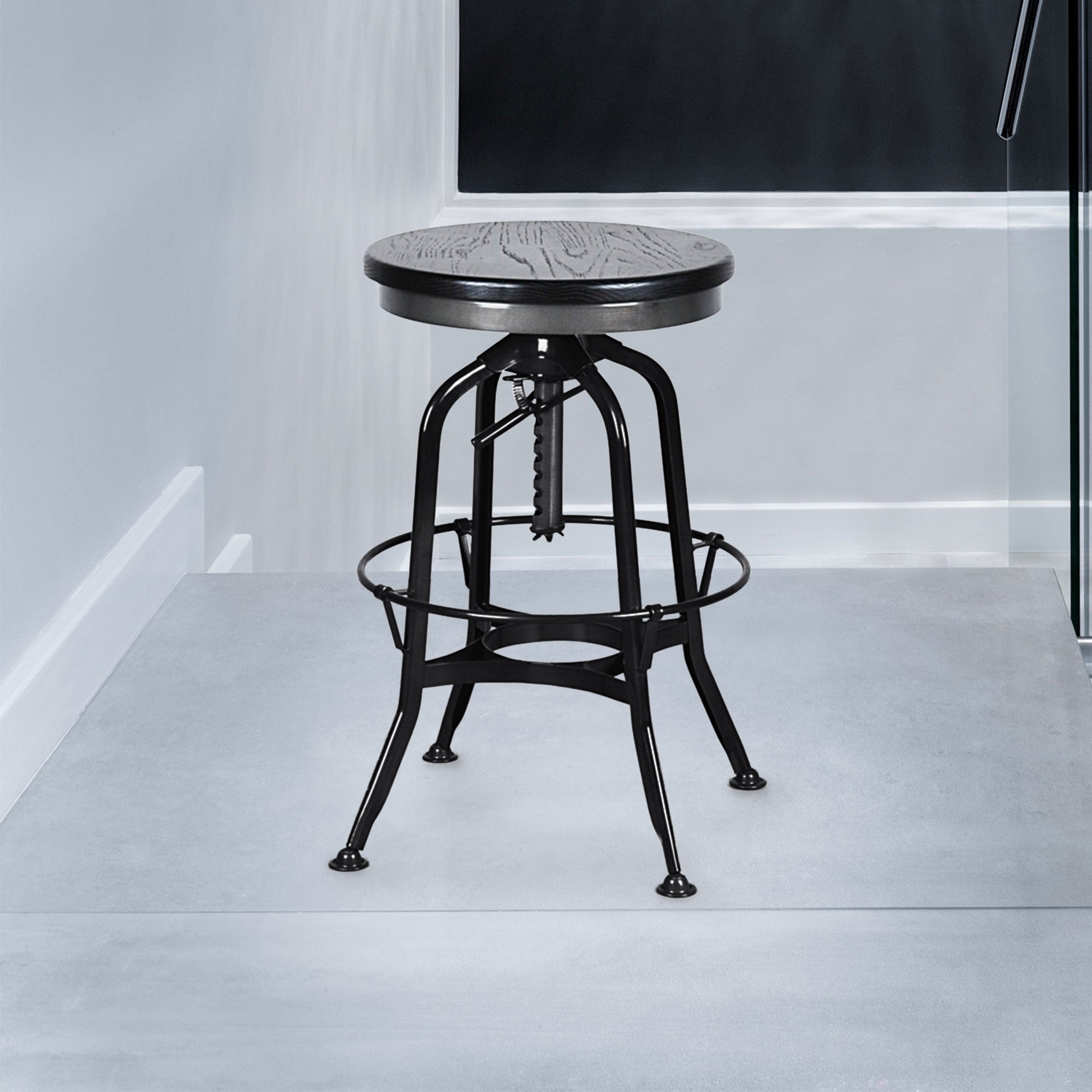 Toledo Bar Stool #color_Black/Black