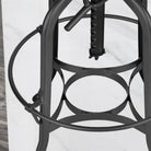 Toledo Bar Stool #color_Black/Gunmetal