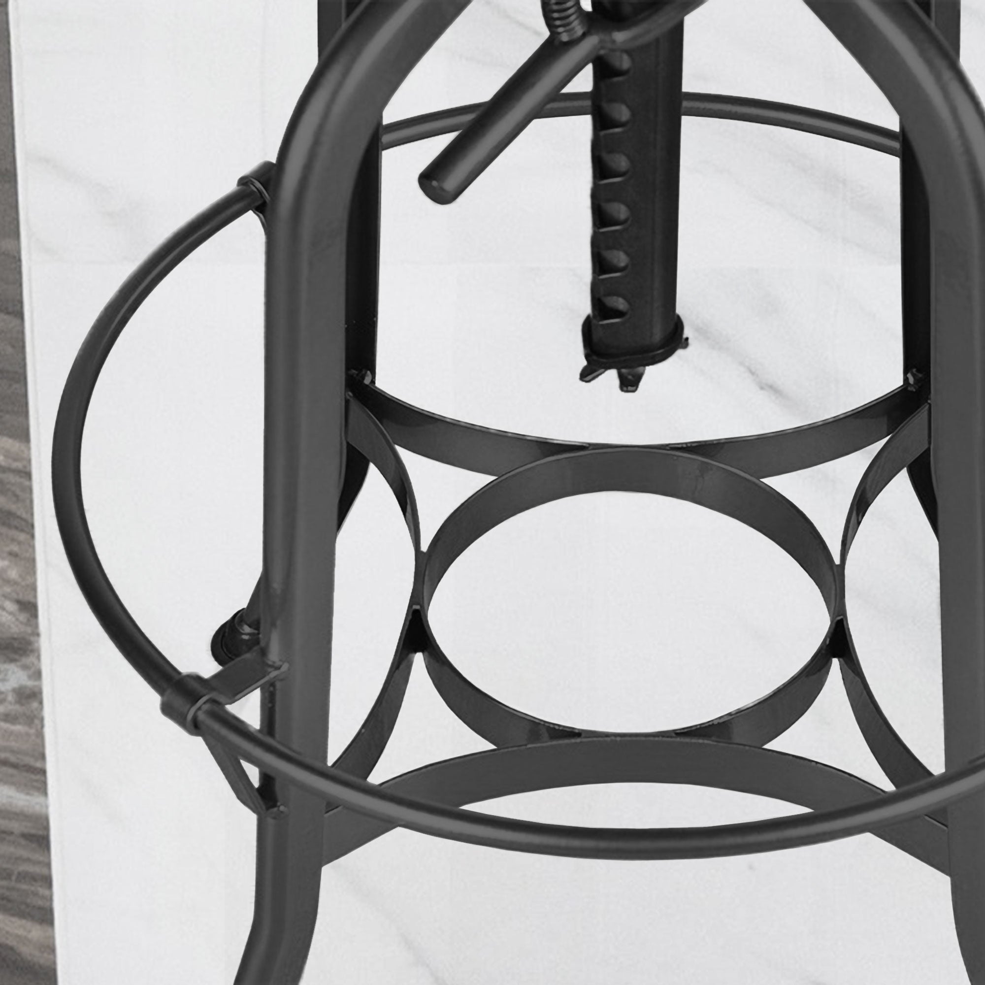 Toledo Bar Stool #color_Black/Gunmetal