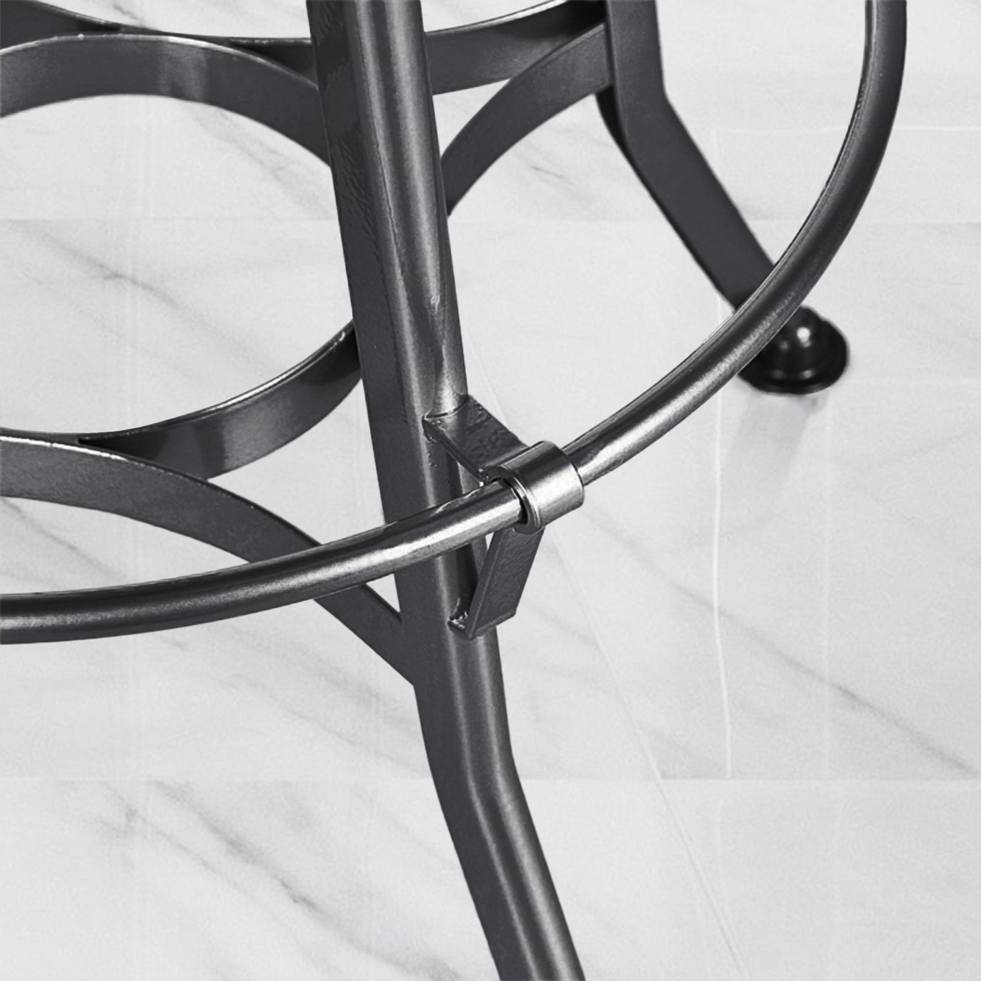 Toledo Bar Stool #color_Black/Gunmetal